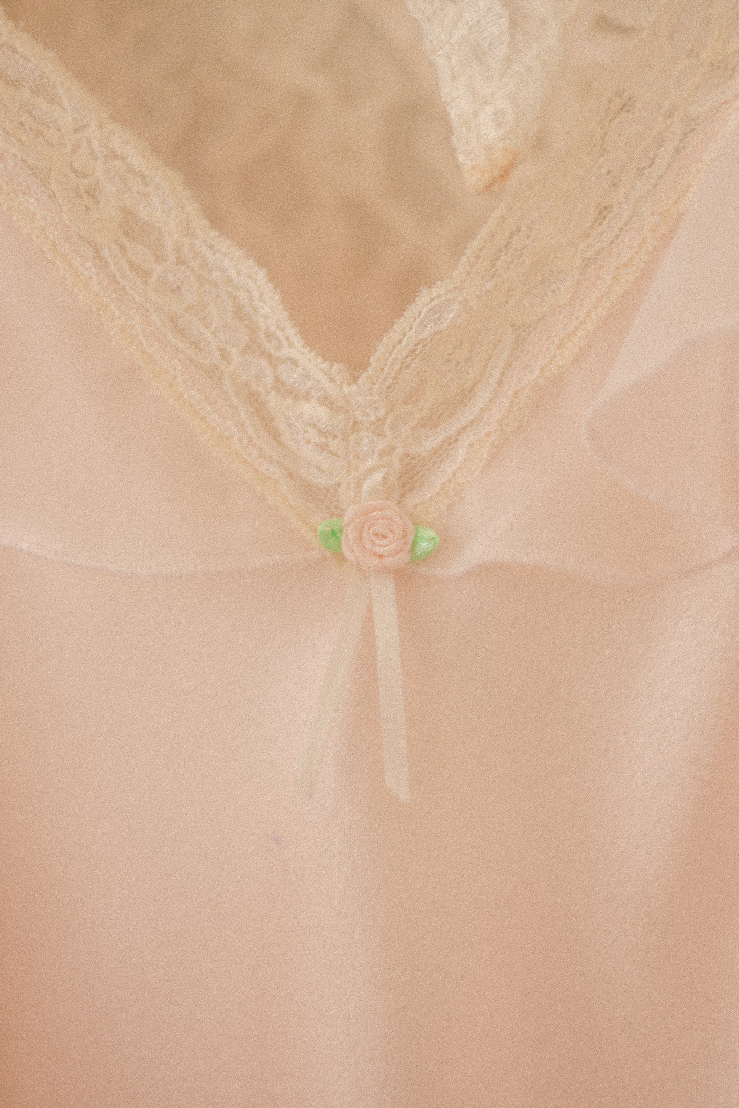 Vintage pink satin ruffled playsuit