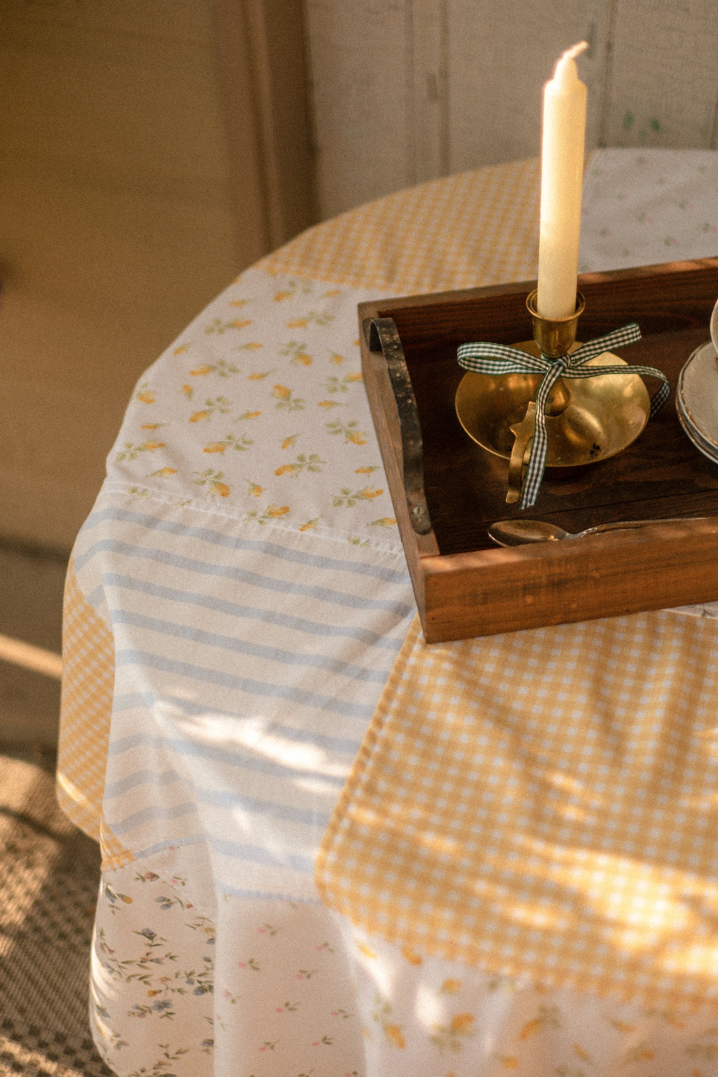 NEW✨ Patchwork table cloth - Golden hour ✨