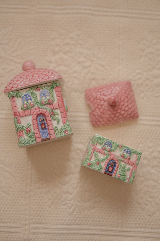 Vintage little cottage tea & coffee set