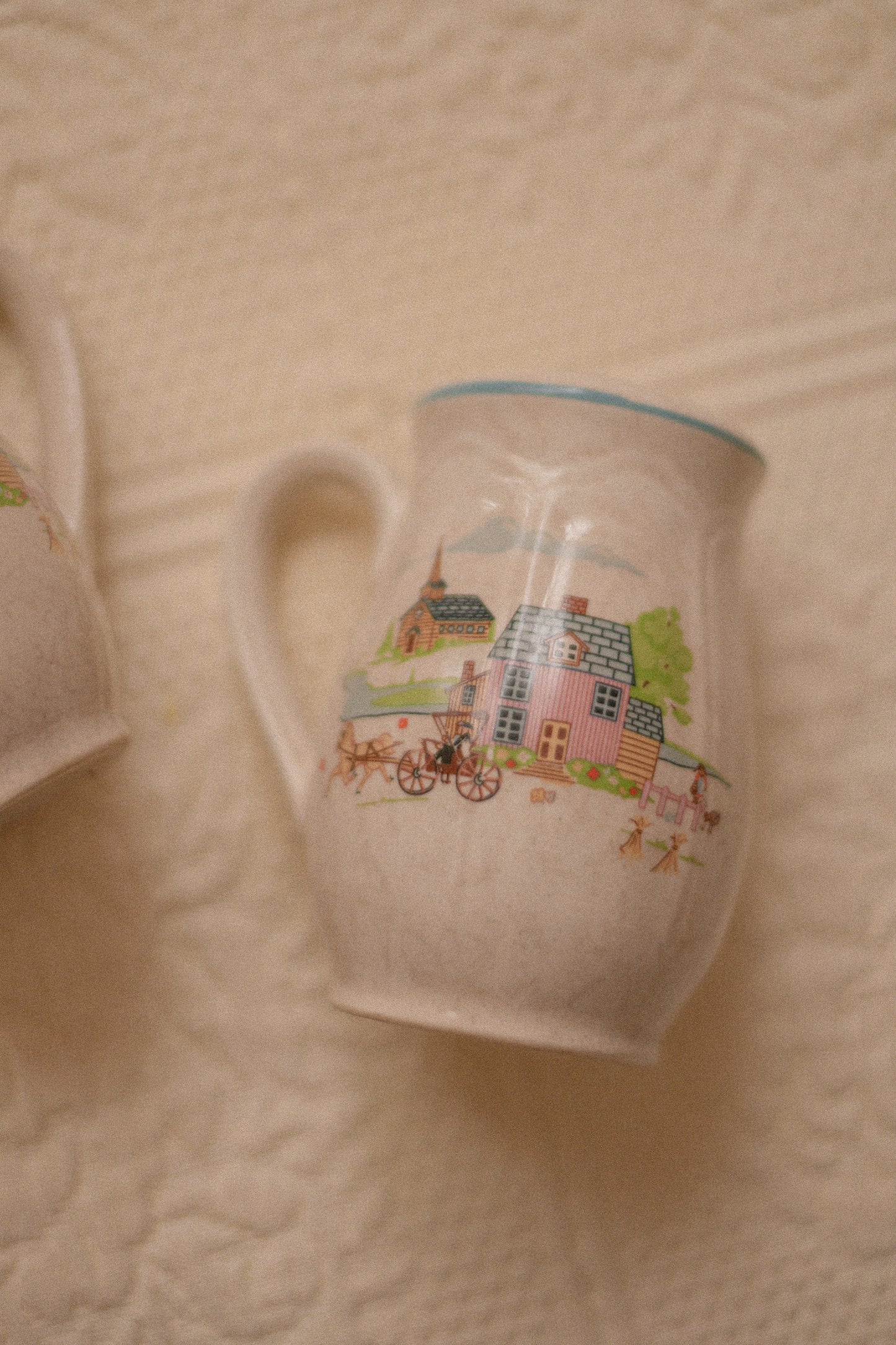 Vintage little cottage salt & pepper shaker set