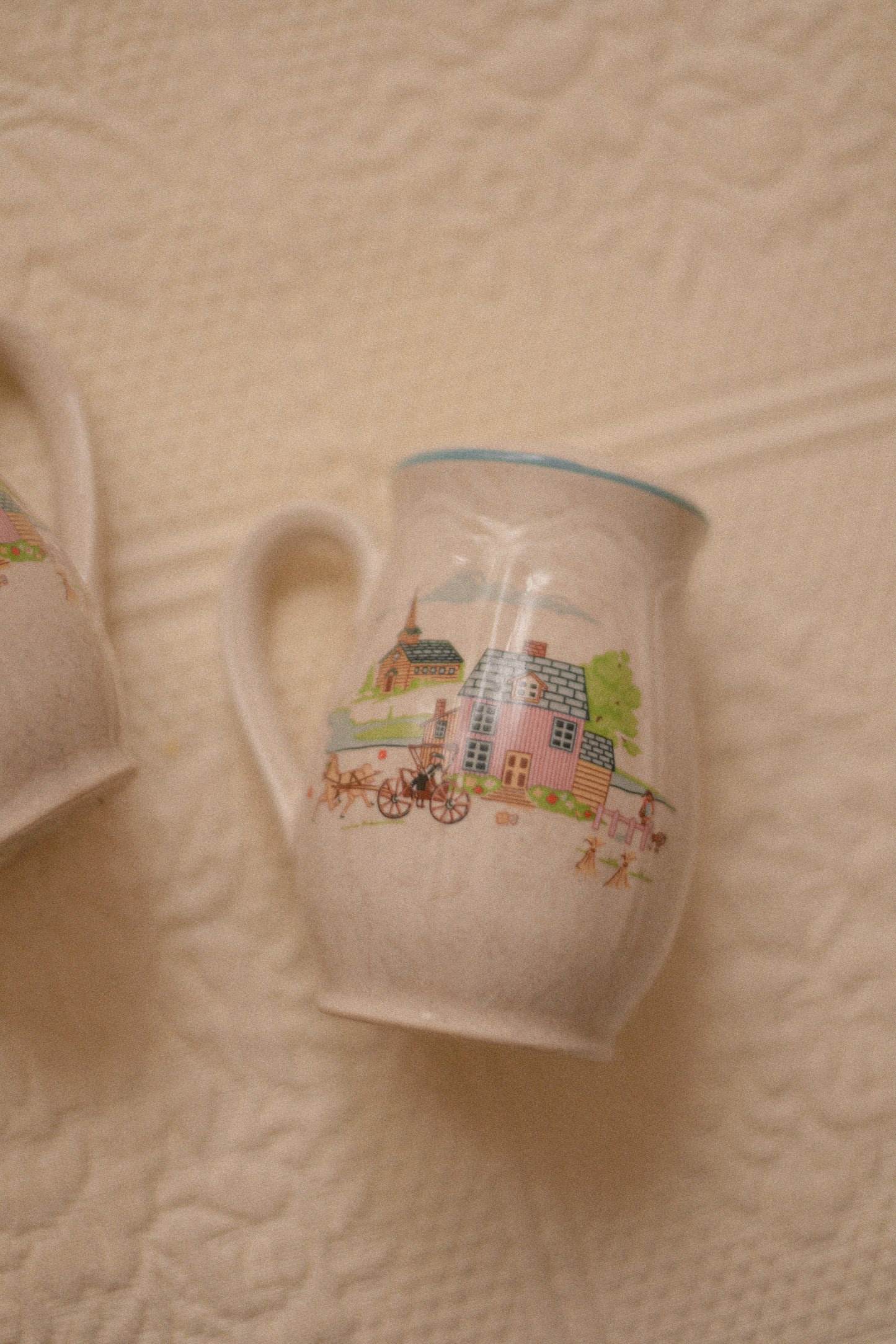 Vintage little cottage salt & pepper shaker set