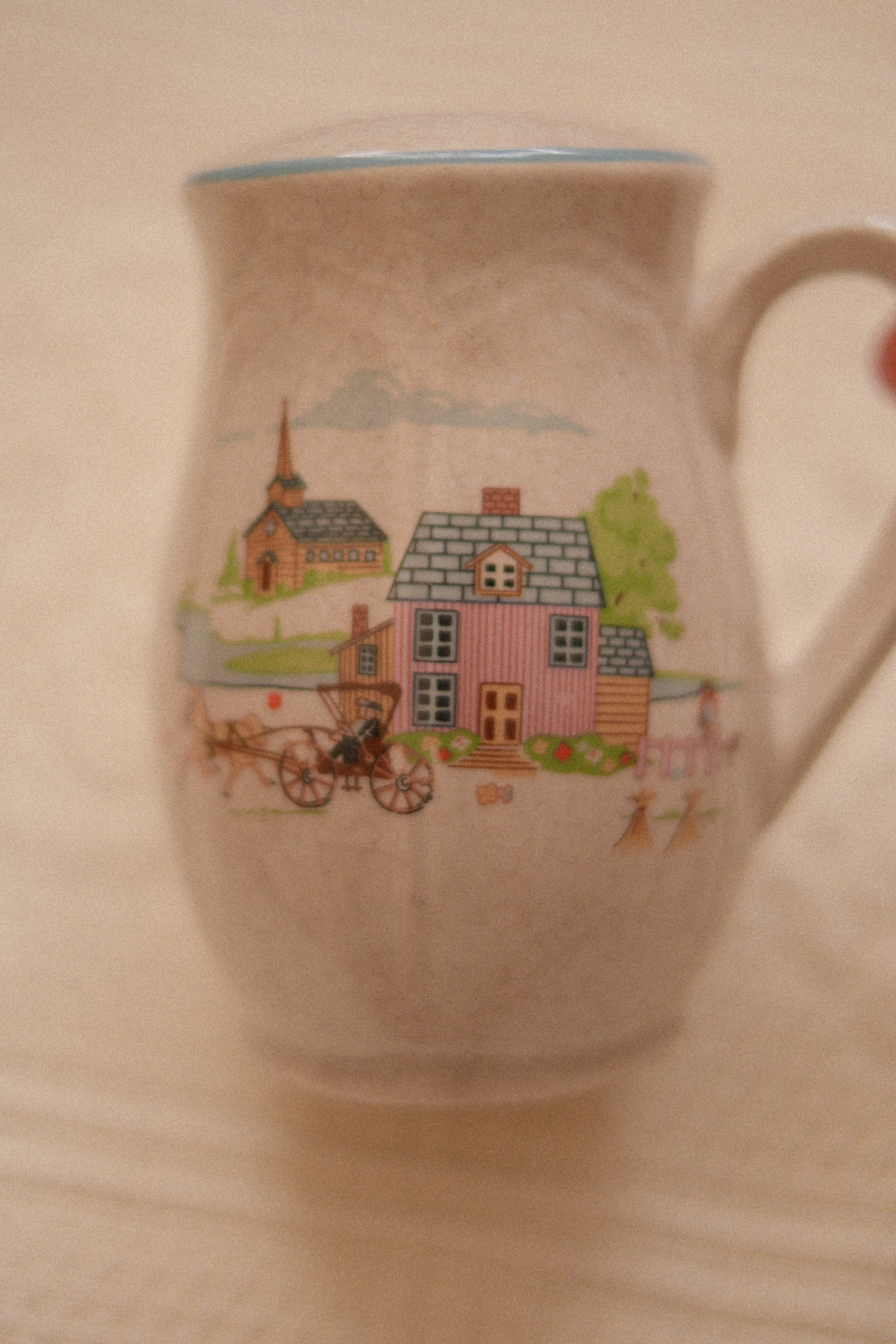 Vintage little cottage salt & pepper shaker set