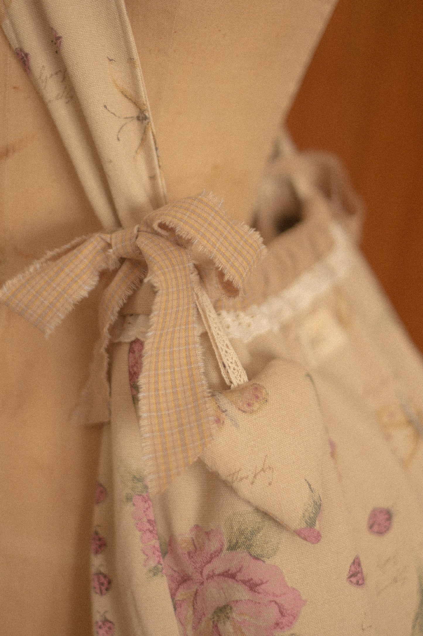 Handmade cotton tote bag - petit papillon