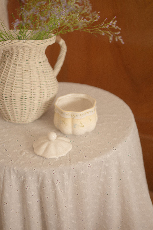 Vintage floral trinket dish