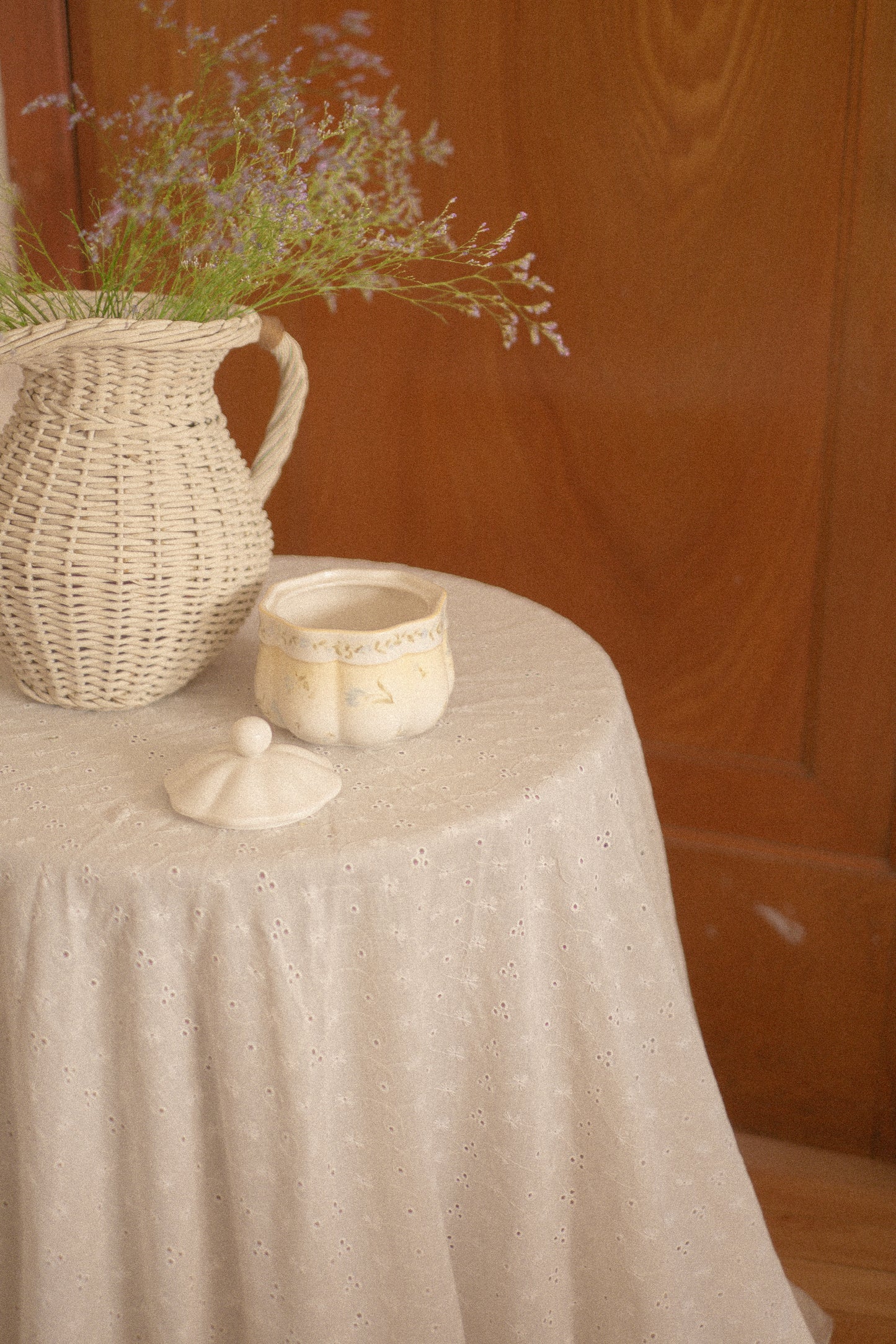 Vintage floral trinket dish