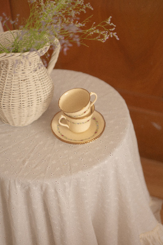 Vintage gold trimmed tea set