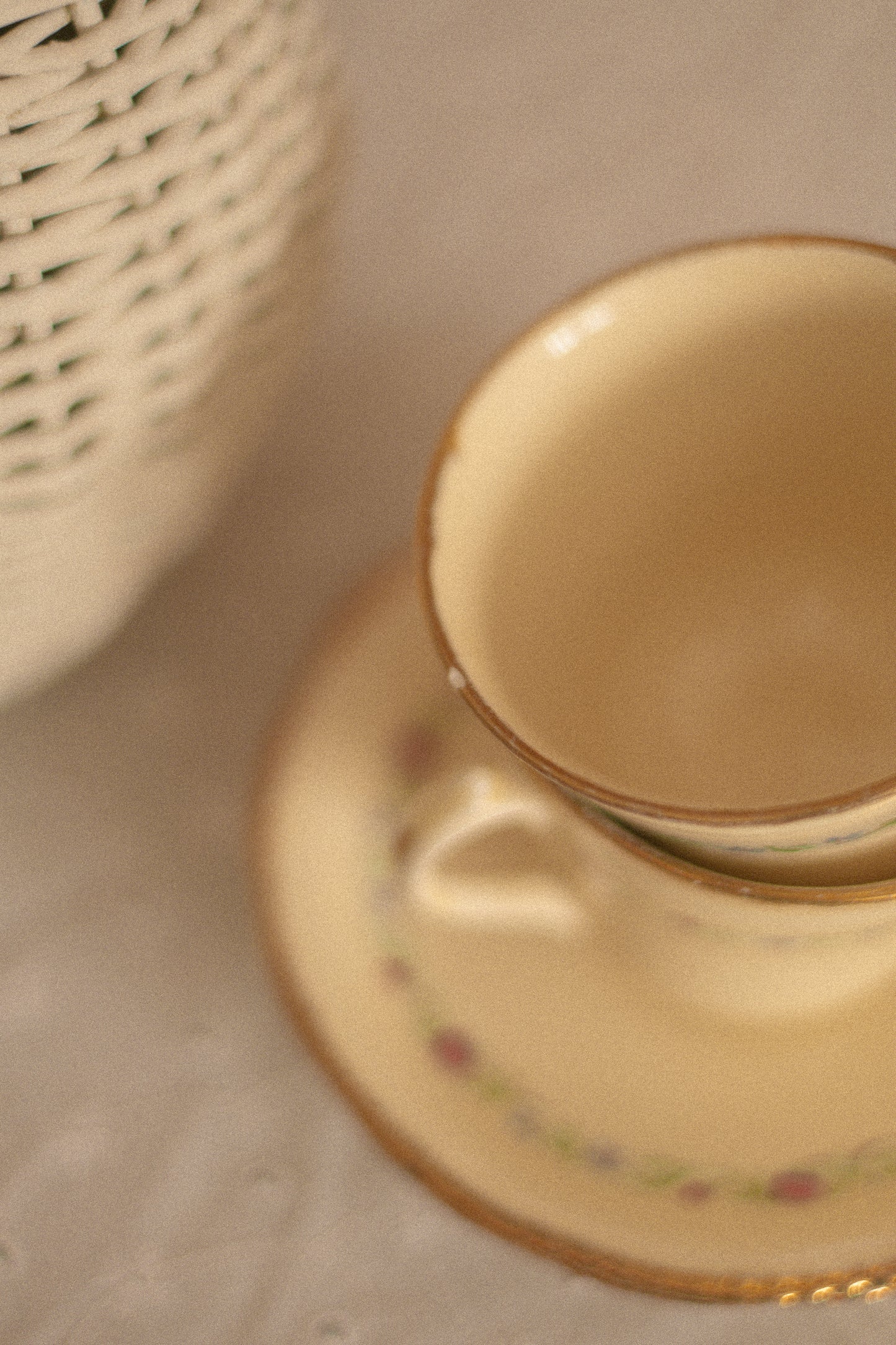 Vintage gold trimmed tea set