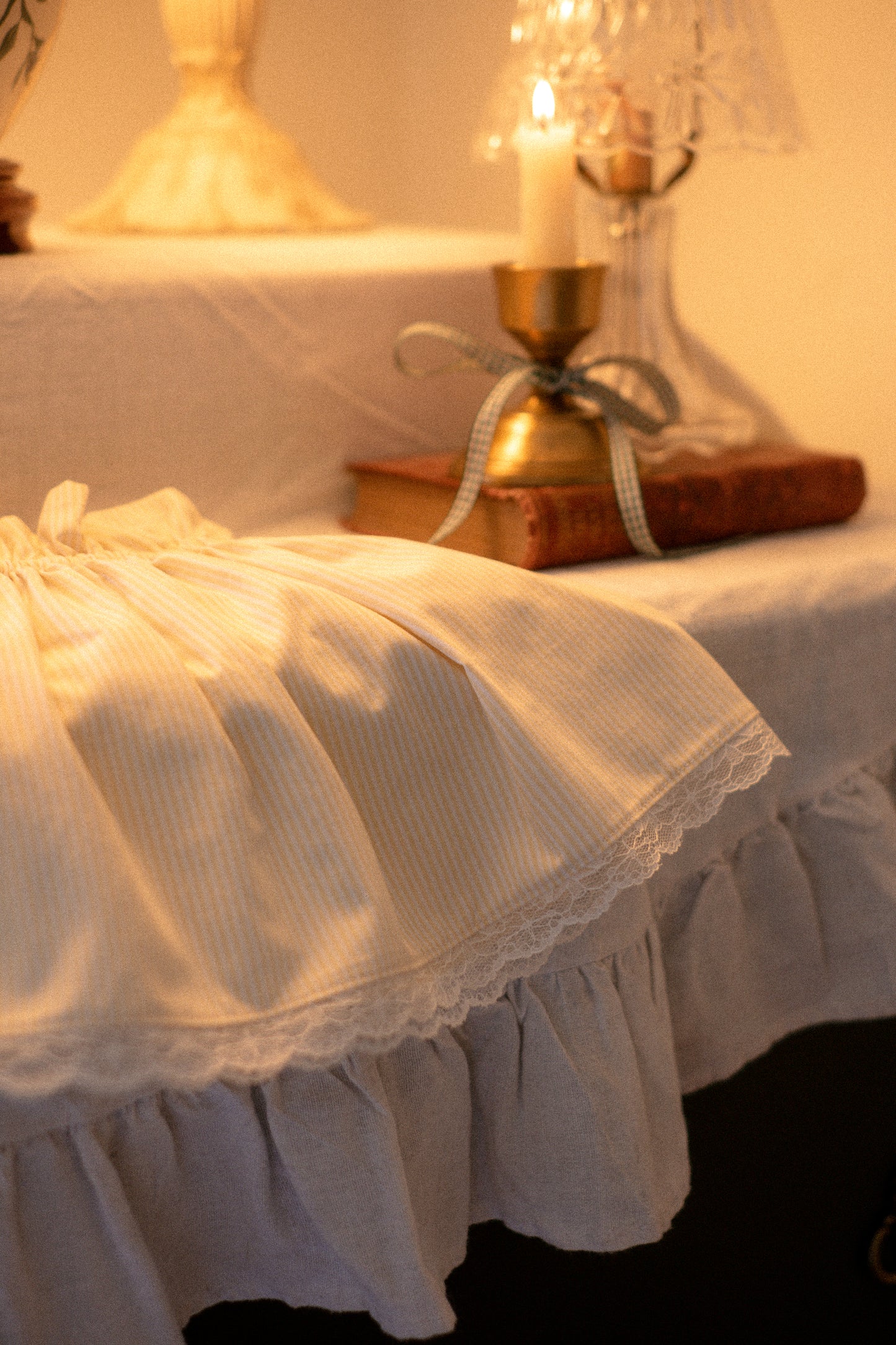 Handmade lampshade cover - Softened Butter
