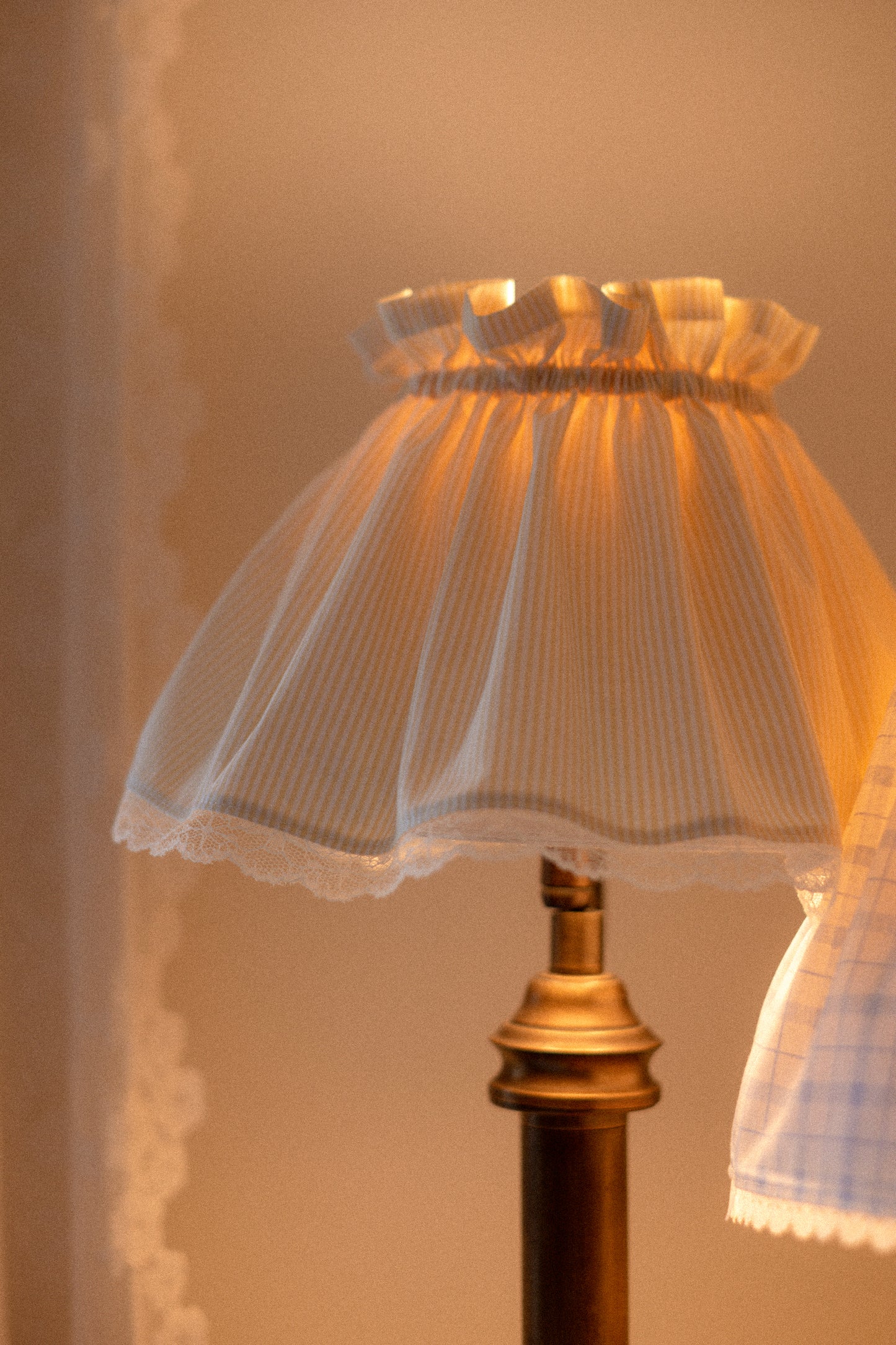 Handmade lampshade cover - Softened Butter