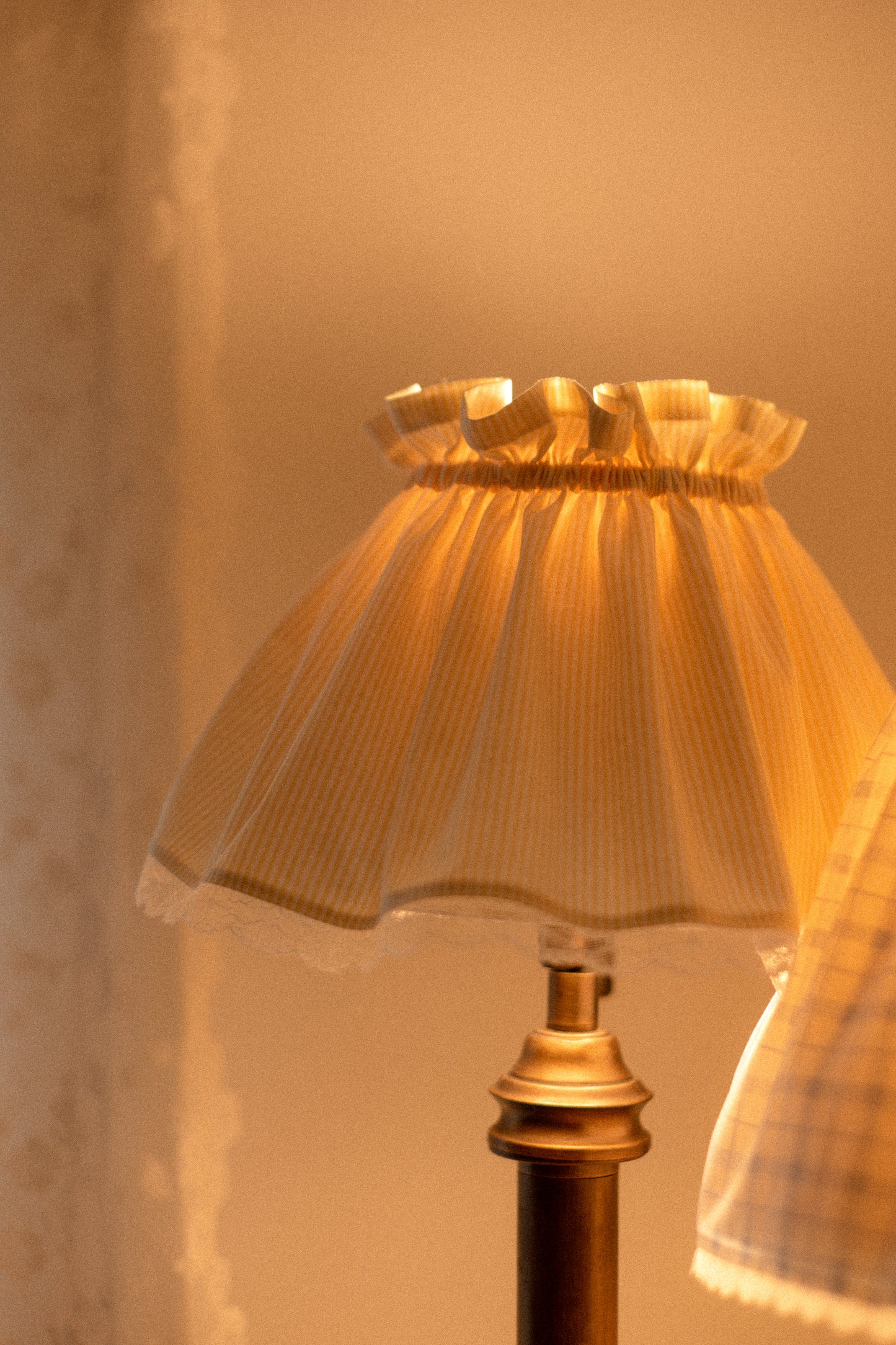 Handmade lampshade cover - Softened Butter