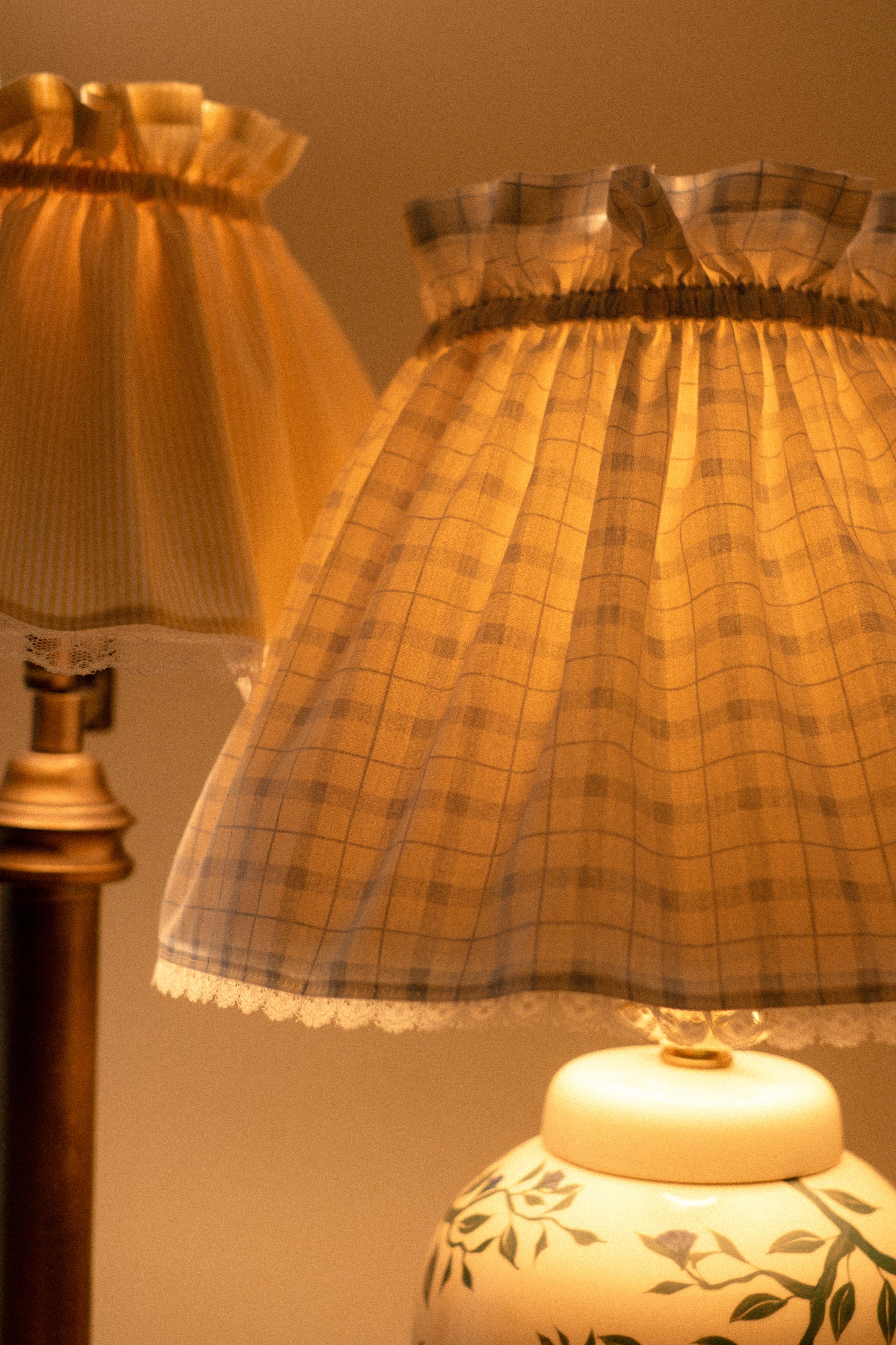Handmade lampshade cover - Picnic Blanket
