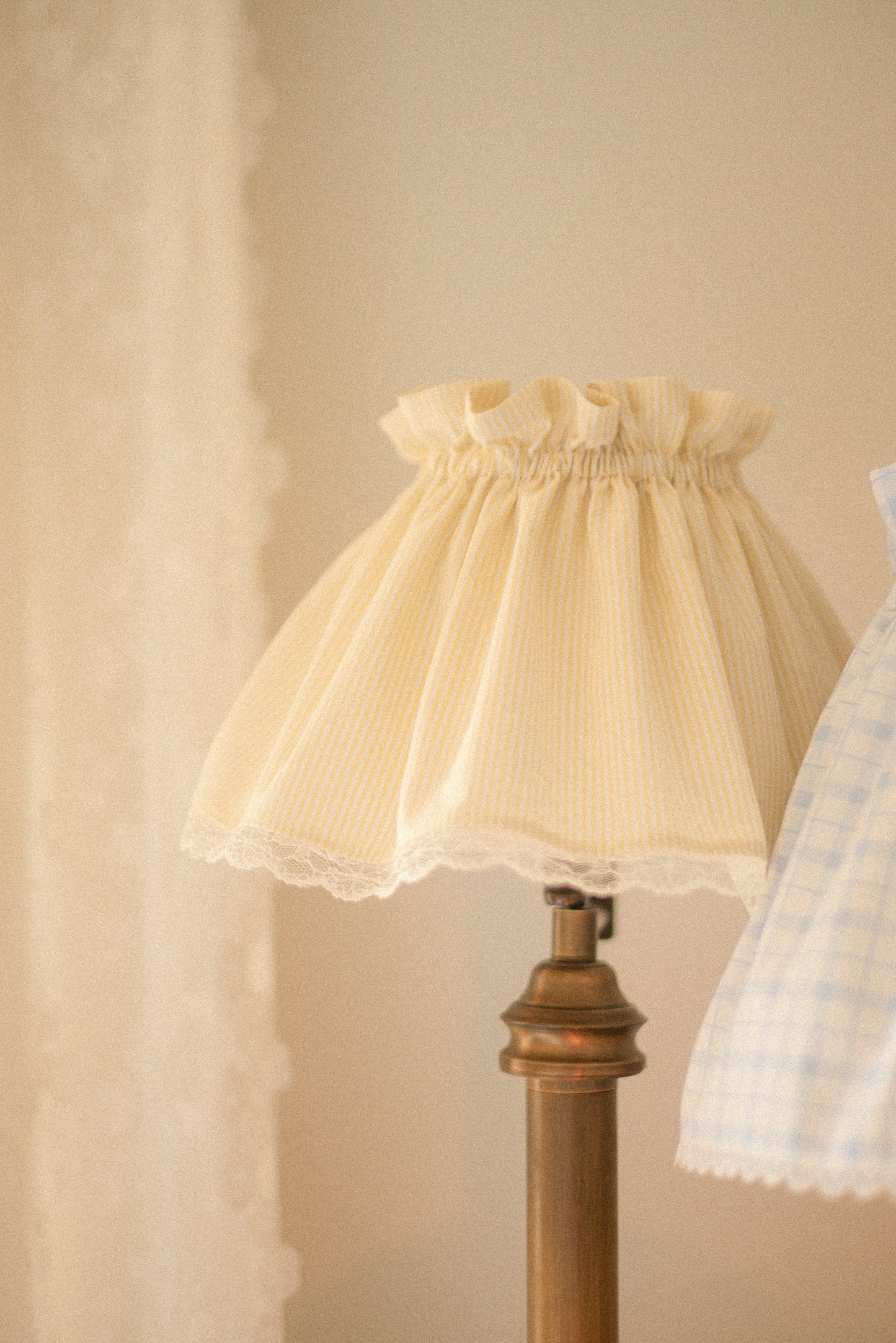 Handmade lampshade cover - Softened Butter
