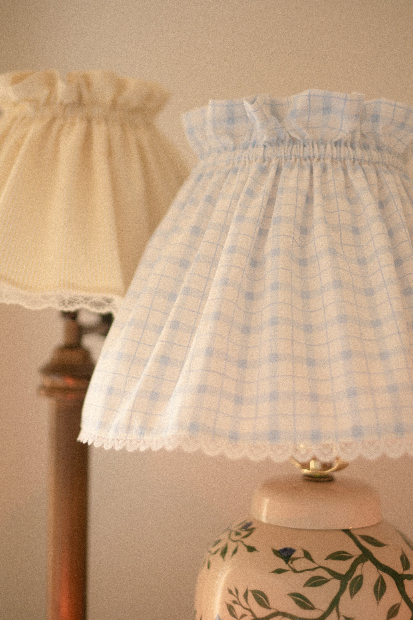 Handmade lampshade cover - Picnic Blanket