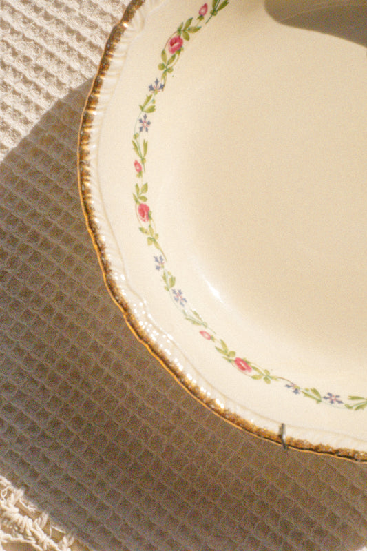 Vintage gold trimmed wall plate