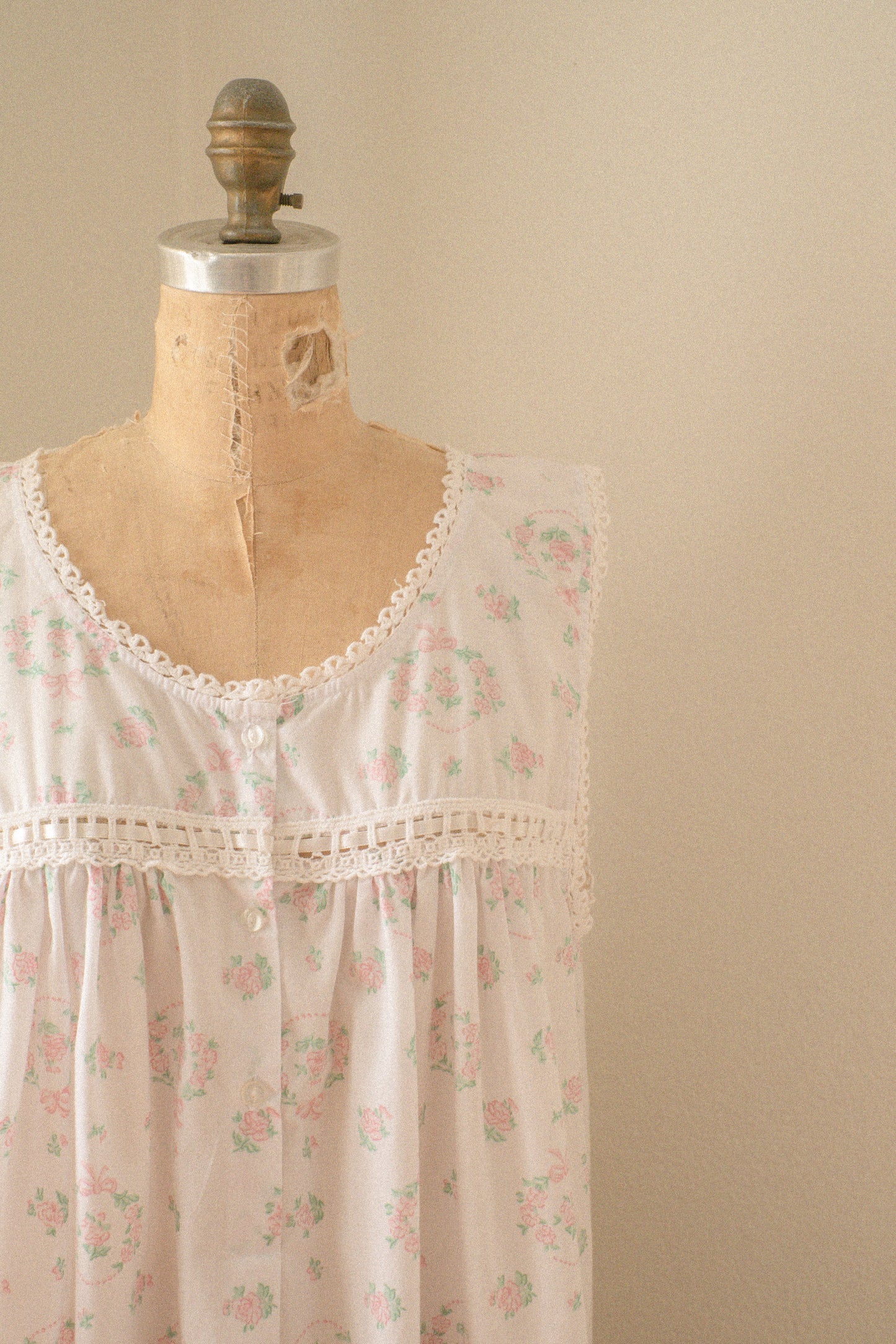 Vintage dainty cotton sleep dress