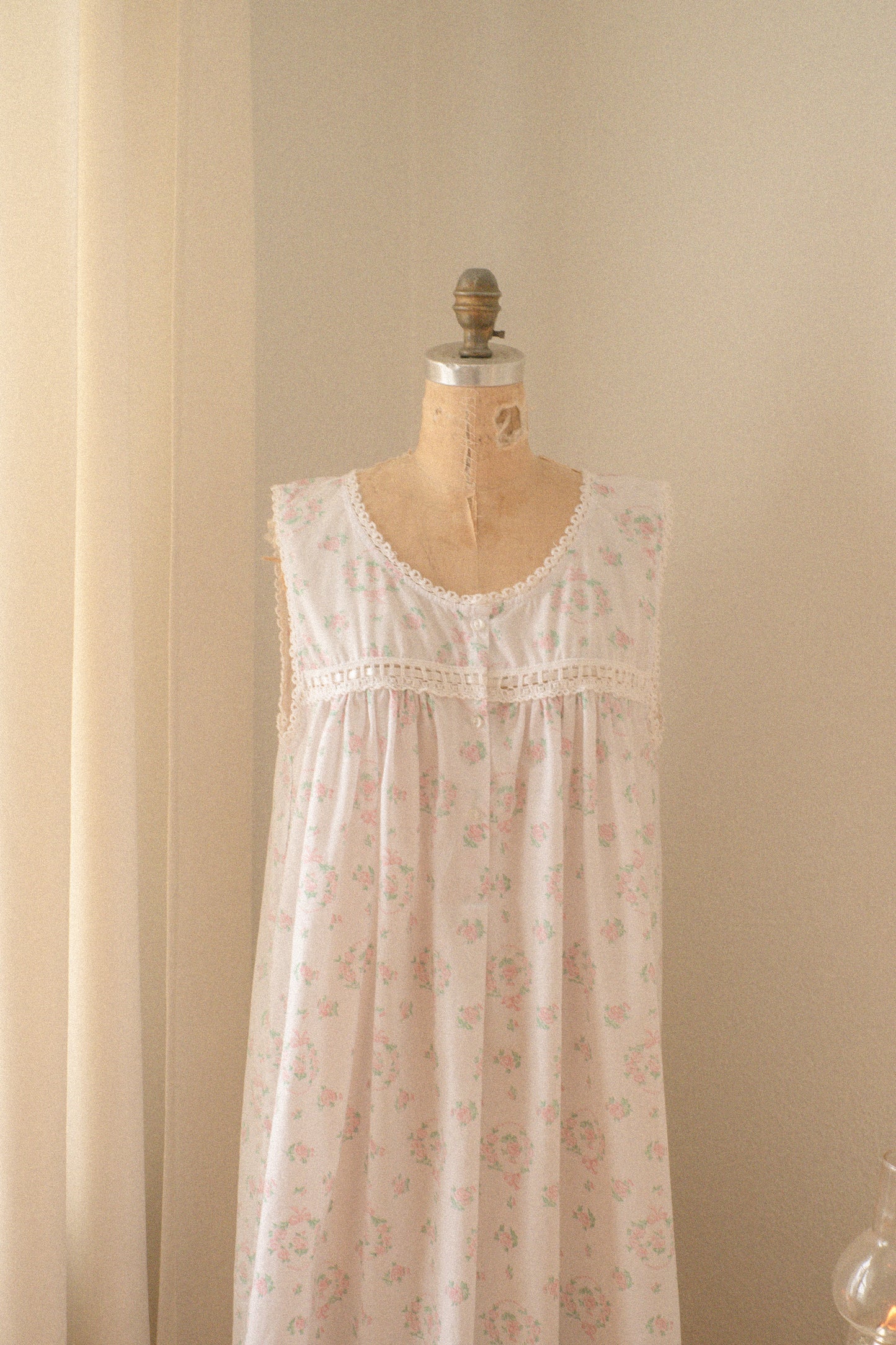 Vintage dainty cotton sleep dress