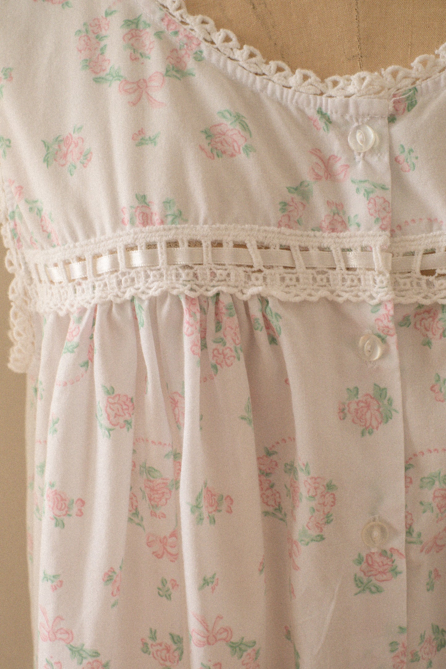 Vintage dainty cotton sleep dress