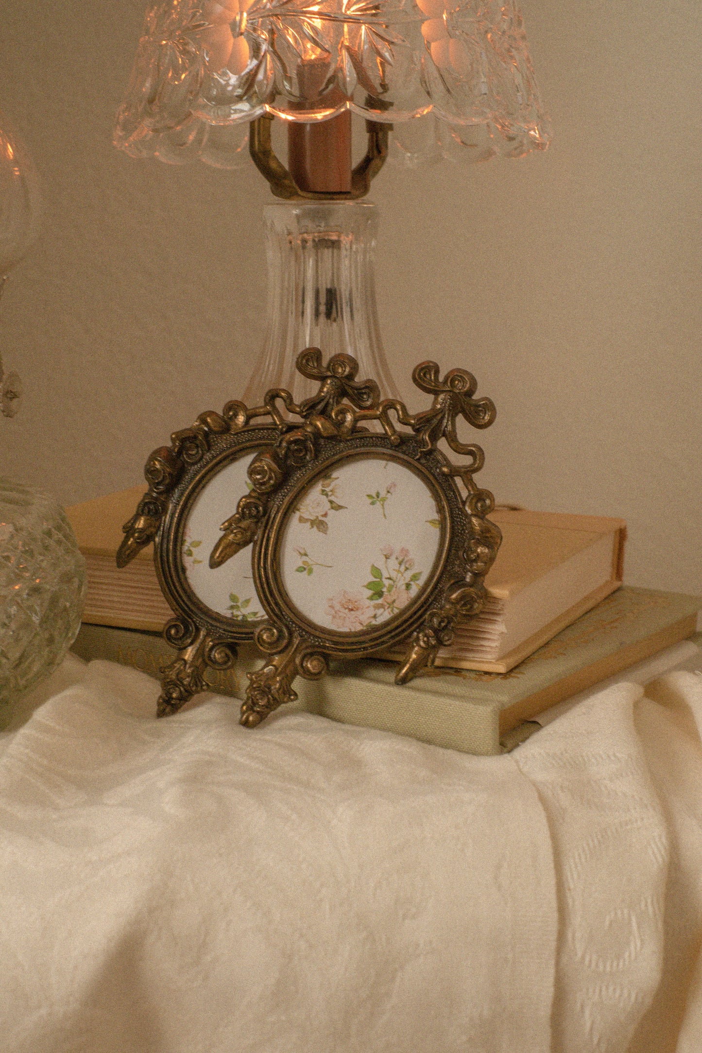 Vintage mini brass frames