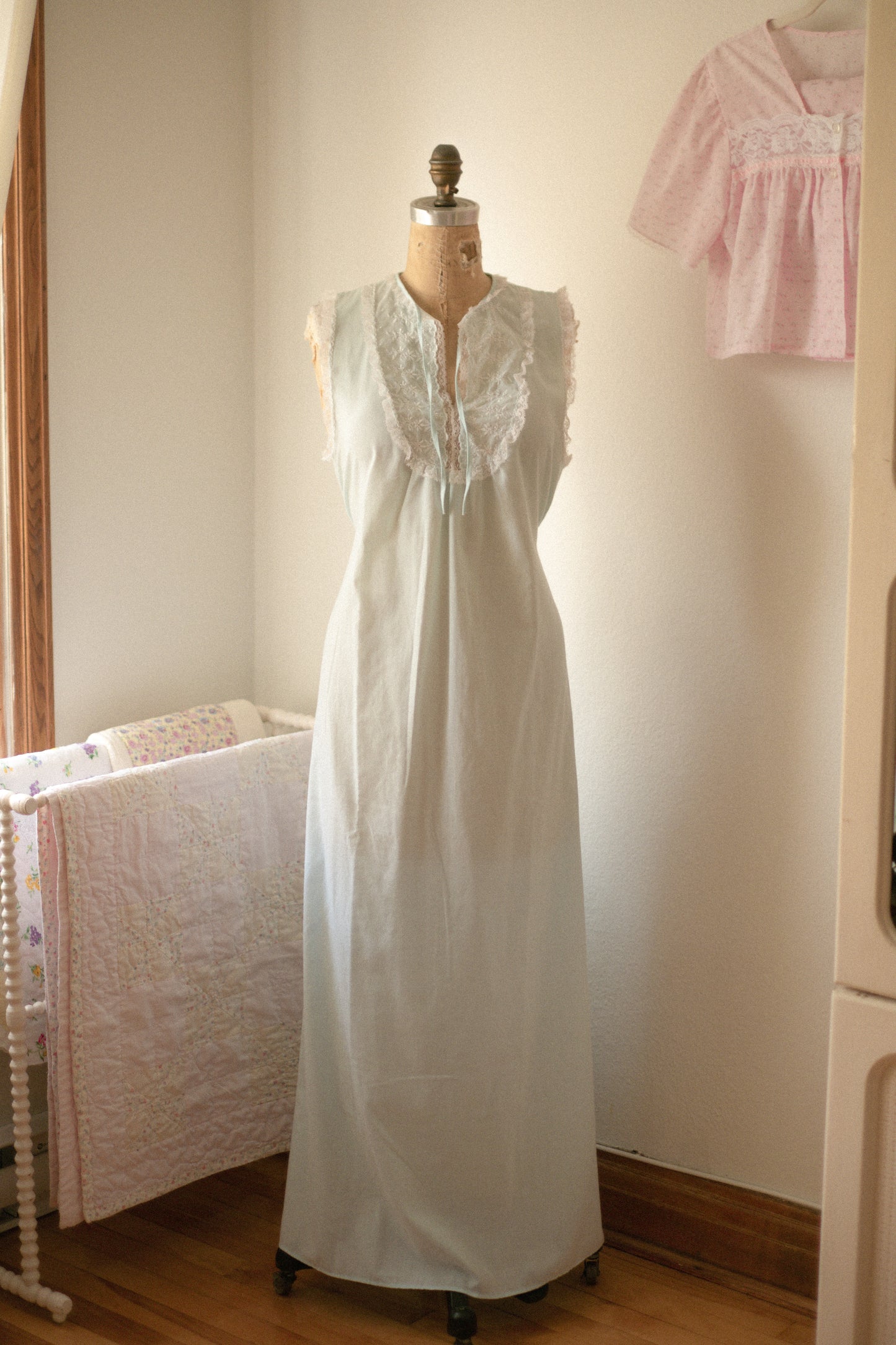 Vintage Lacey cotton pyjama dress ♡
