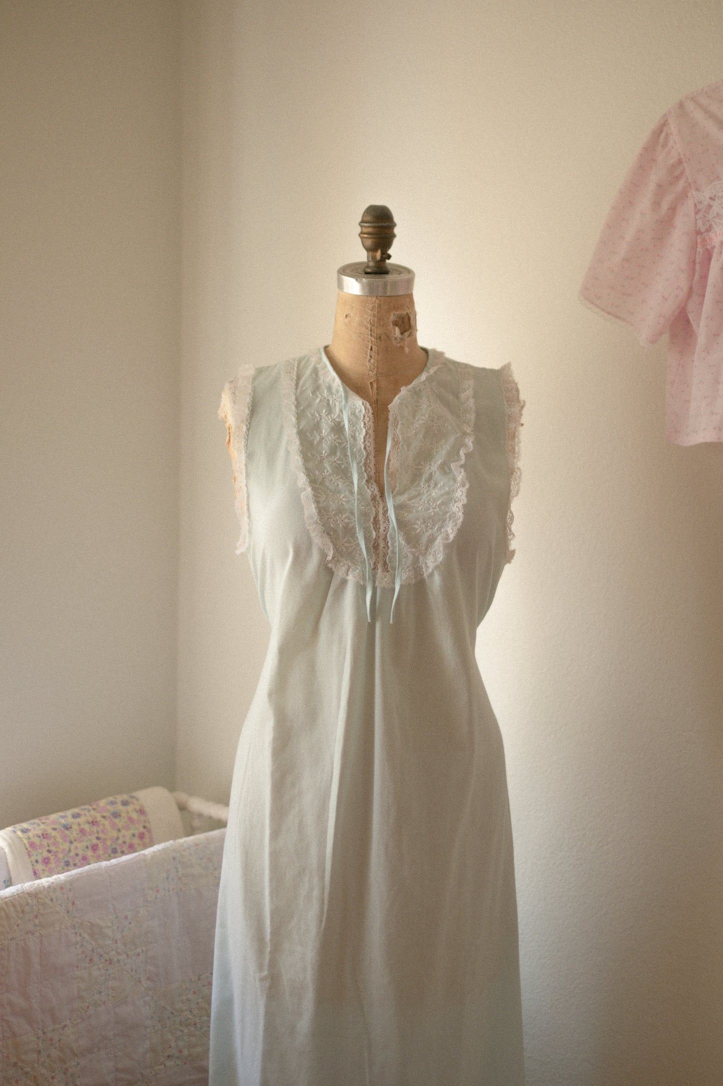 Vintage Lacey cotton pyjama dress ♡