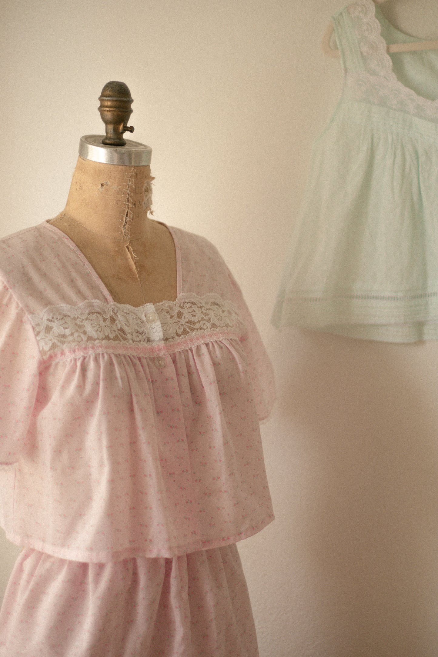 Vintage- reworked floral cotton pyjama set ♡