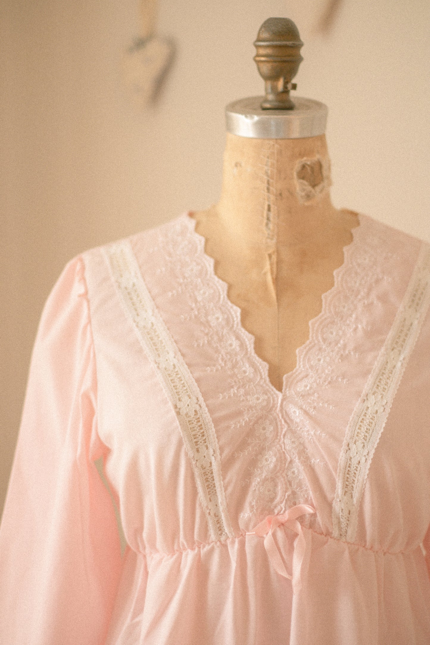 Vintage cotton lace sleep dress