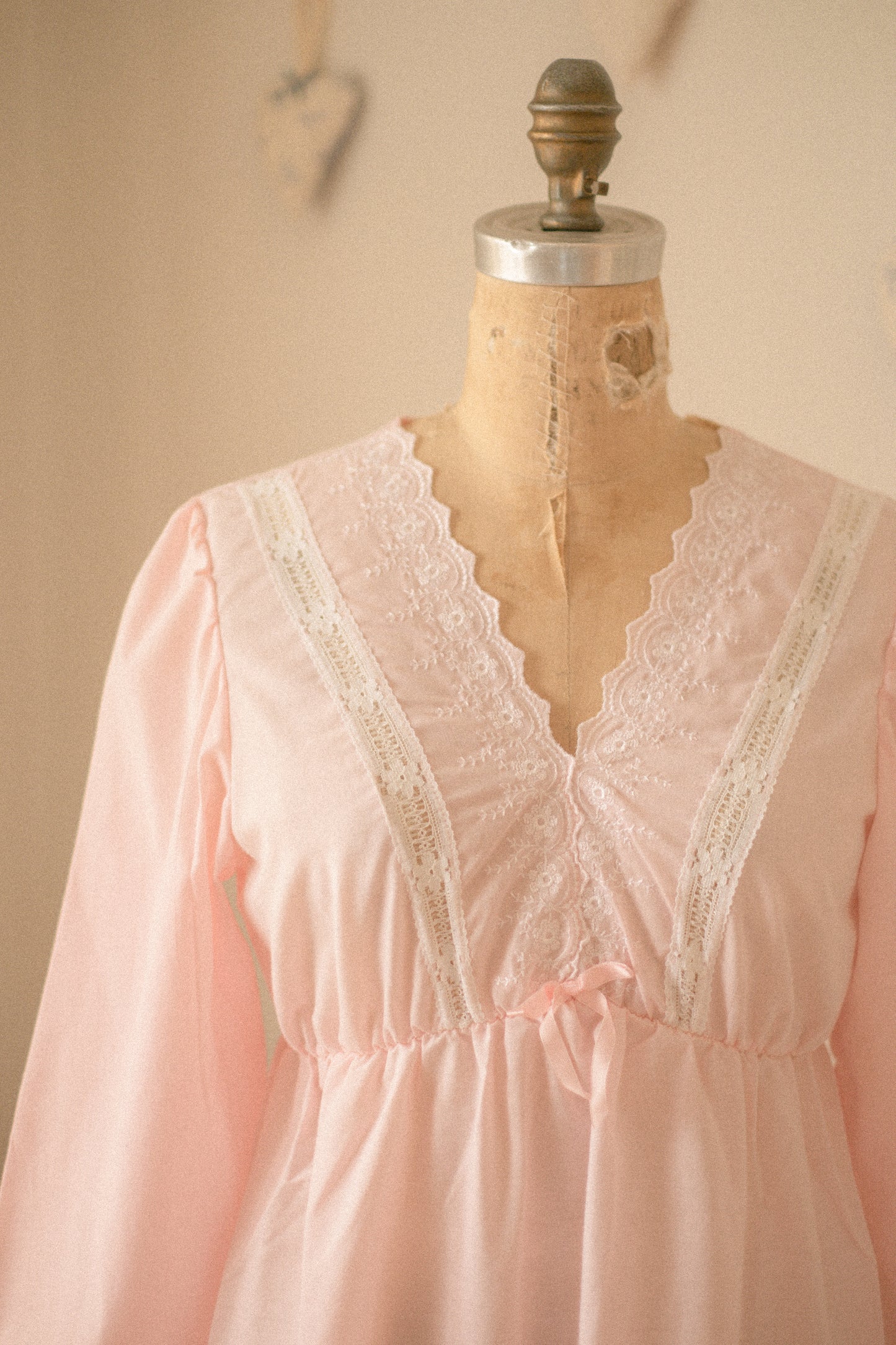 Vintage cotton lace sleep dress