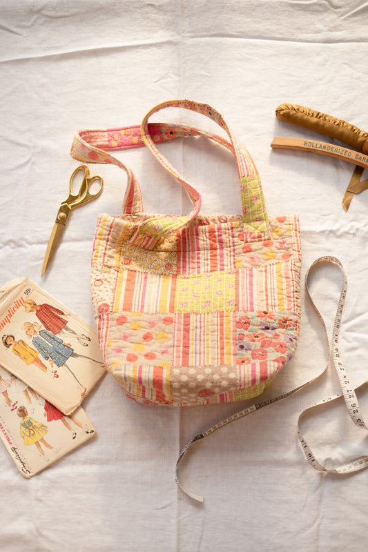 Handmade quilted reusable bags - needle & thread